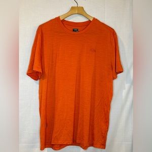 Icebreaker Merino Wool Orange T-Shirt Mens XL
